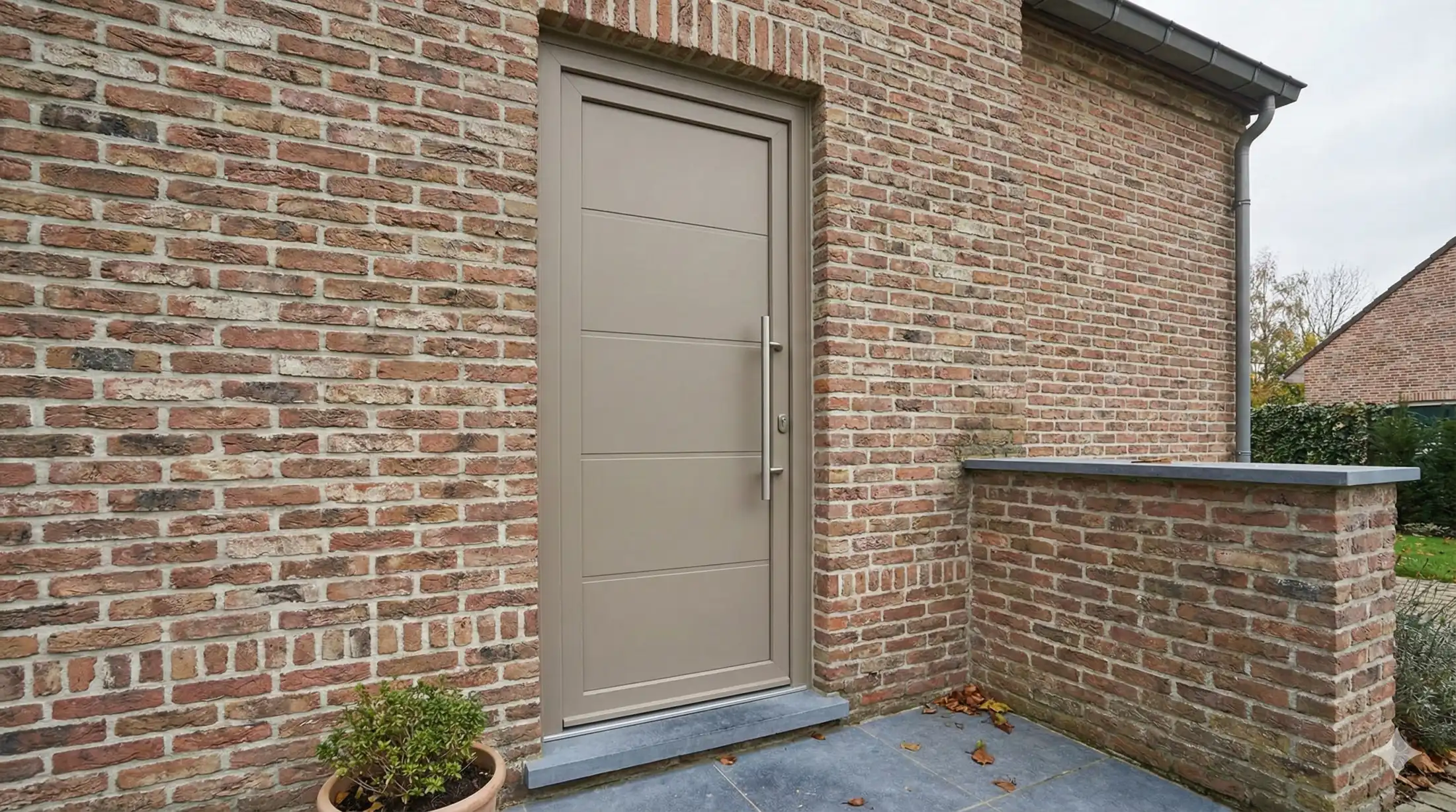 Premium entrance doors installed in a Belgian home