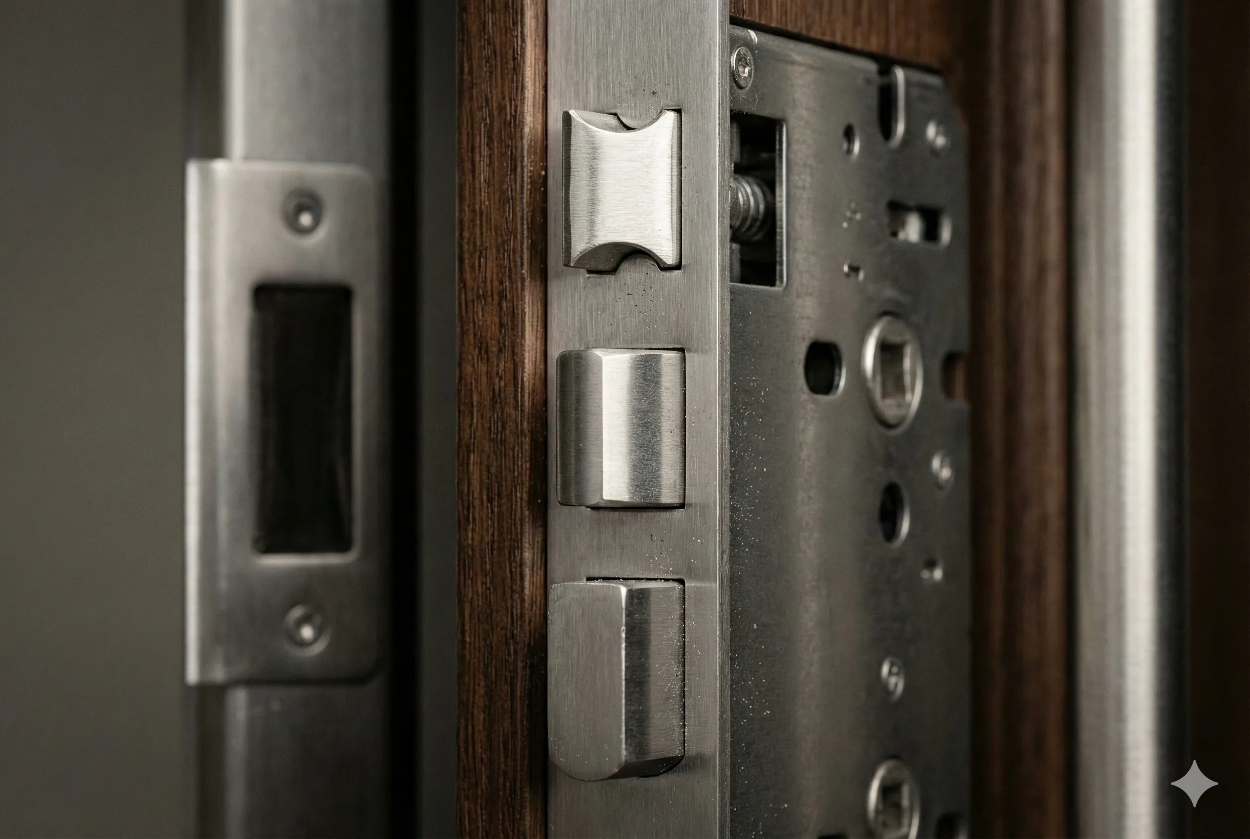 Multi-point locking security system for doors